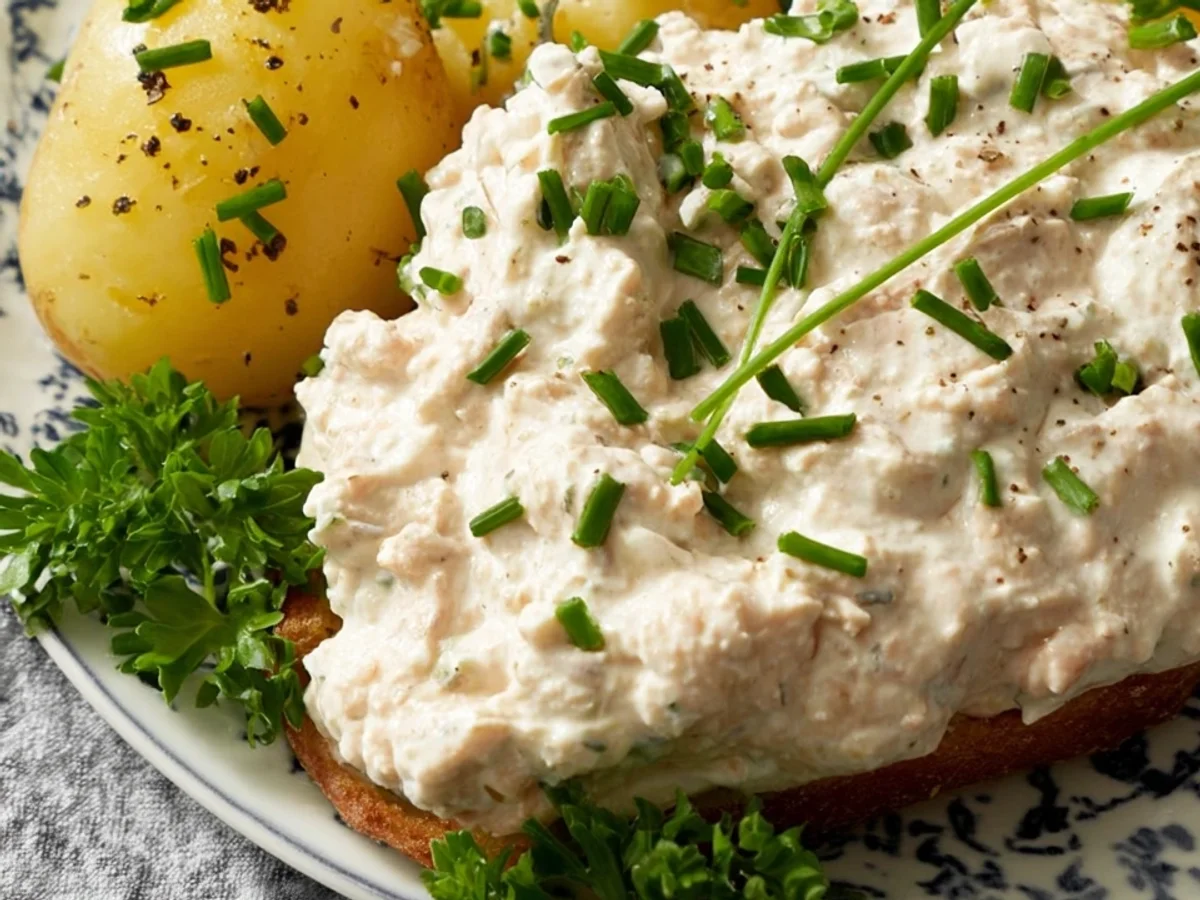 Pellkartoffeln mit cremigem Thunfischquark - Bild 2