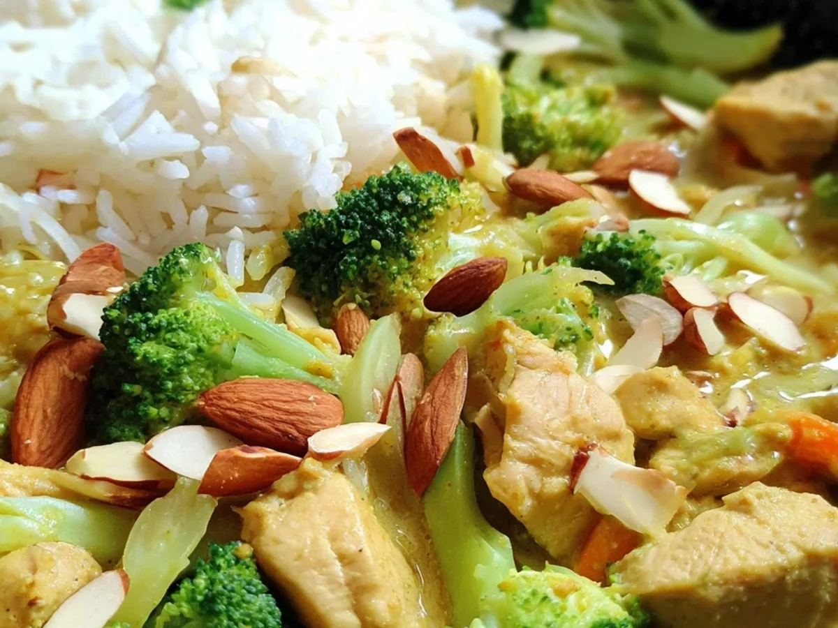 Putencurry mit Brokkoli, Mandeln & Reis: Schnell & Cremig - Bild 2
