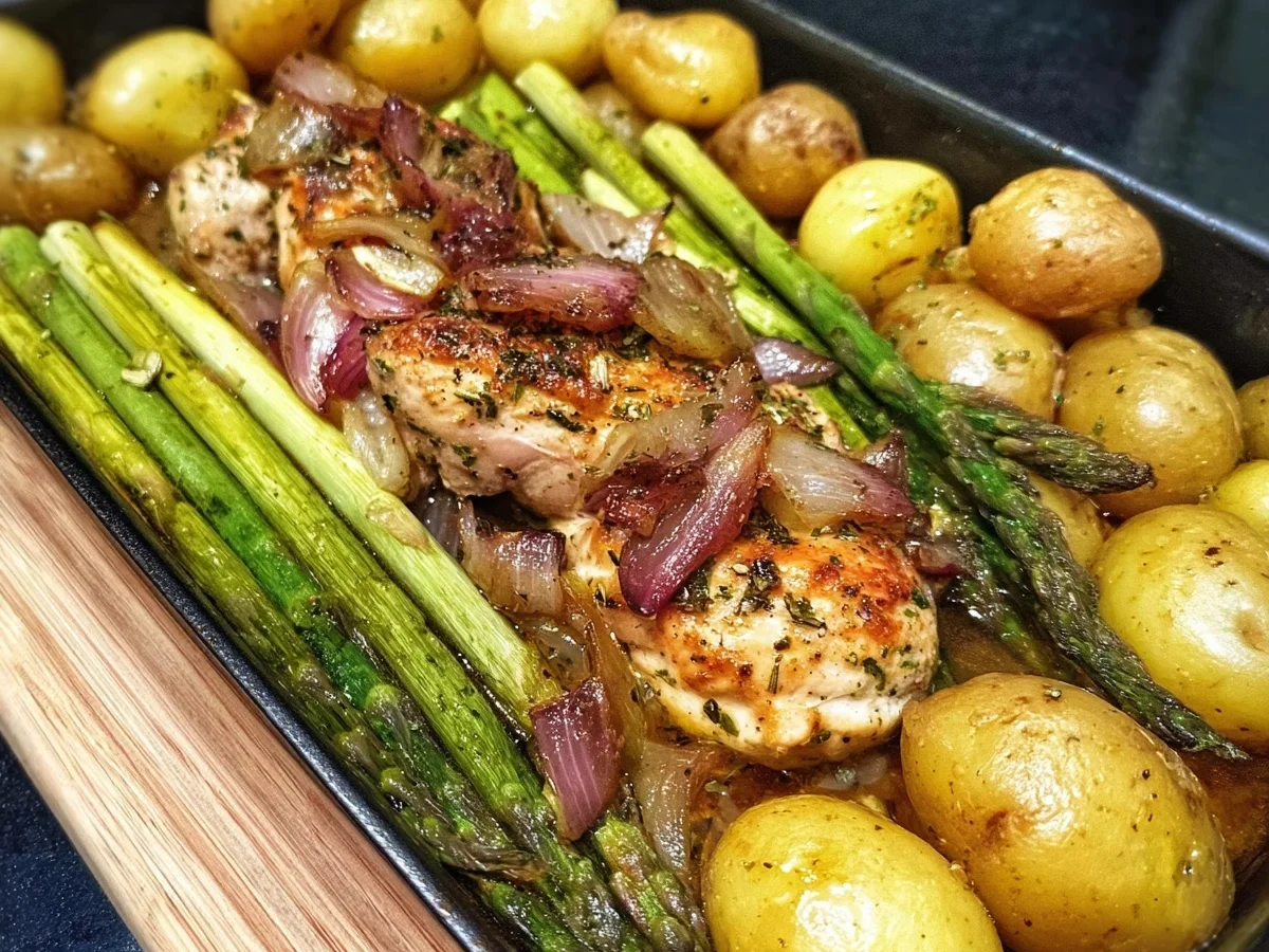 Saftige Hähnchenbrust mit Spargel und Kartoffeln - Bild 2