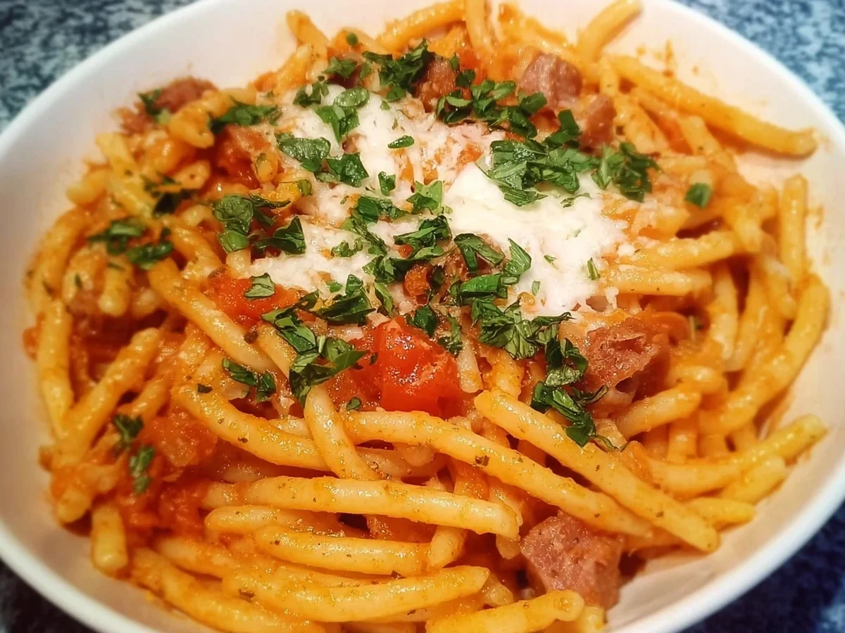 Sahnige Tomatensauce mit Nudeln: Schnell & Einfach - Bild 1