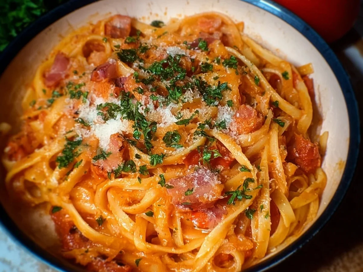 Sahnige Tomatensauce mit Nudeln: Schnell & Einfach - Bild 2