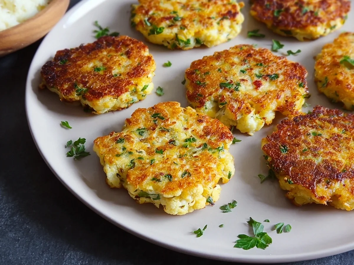 Schnelle Blumenkohlbratlinge mit Käse - Bild 1