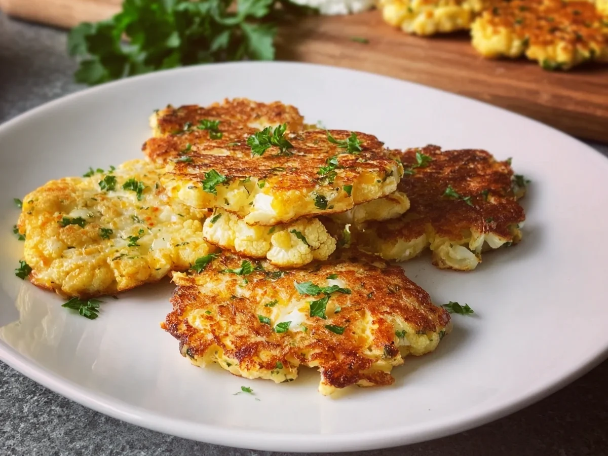 Schnelle Blumenkohlbratlinge mit Käse - Bild 2