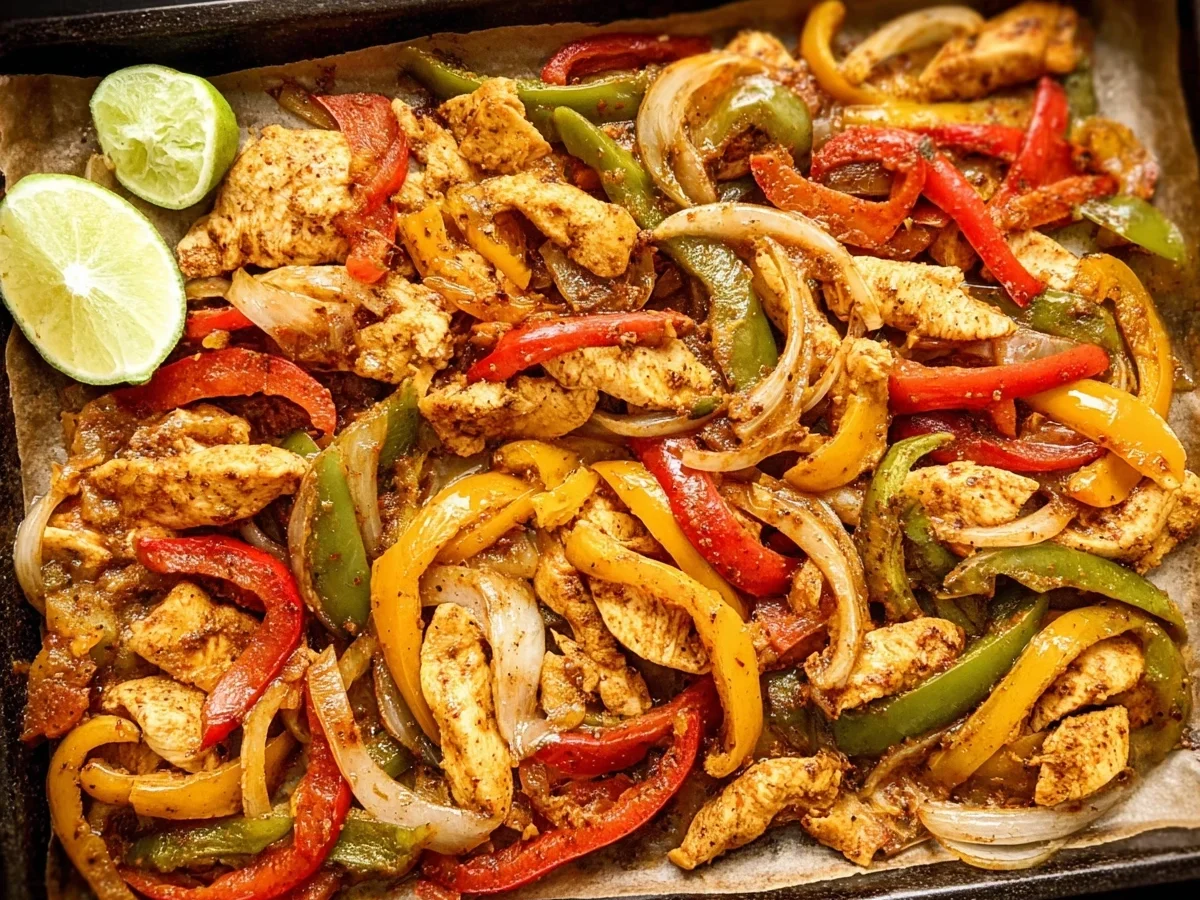Schnelle Chicken Fajitas vom Blech: Mexikanisches Hauptgericht - Bild 2