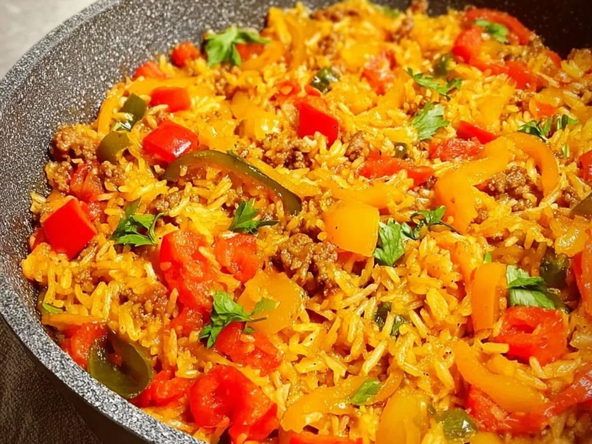 Schnelle Reispfanne mit Paprika: Leckeres Familiengericht - Bild 2