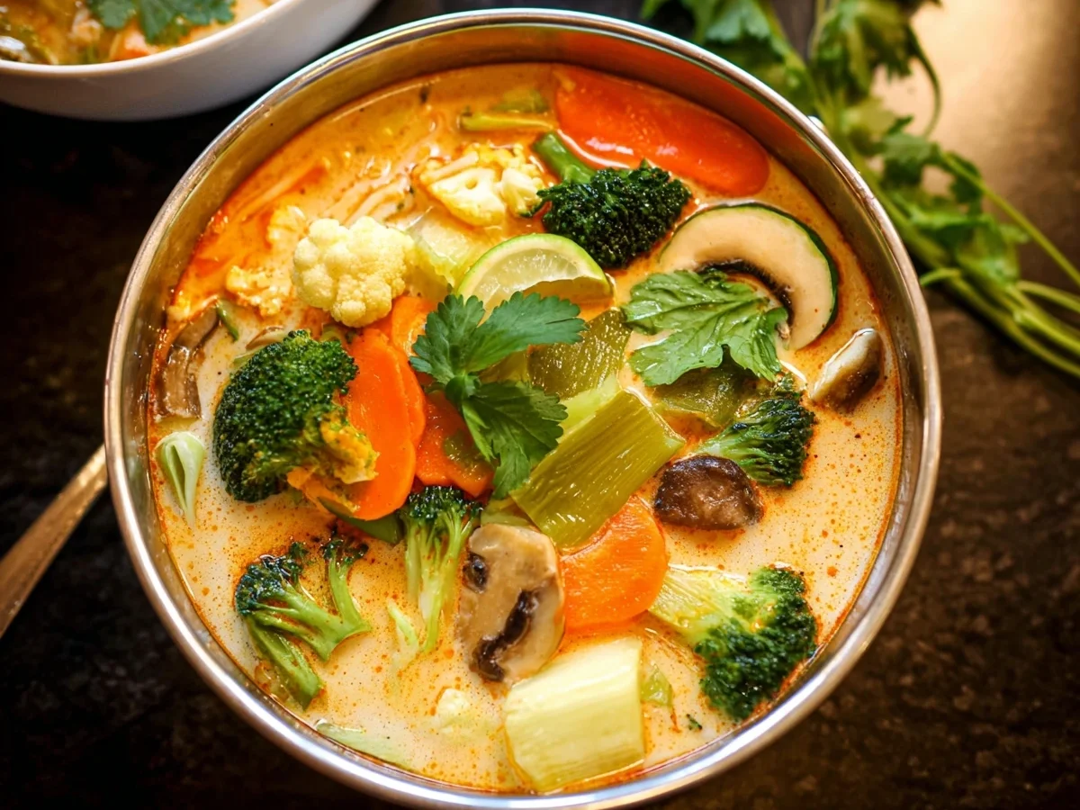 Schnelle Thai-Kokos-Suppe mit Gemüse - Bild 1