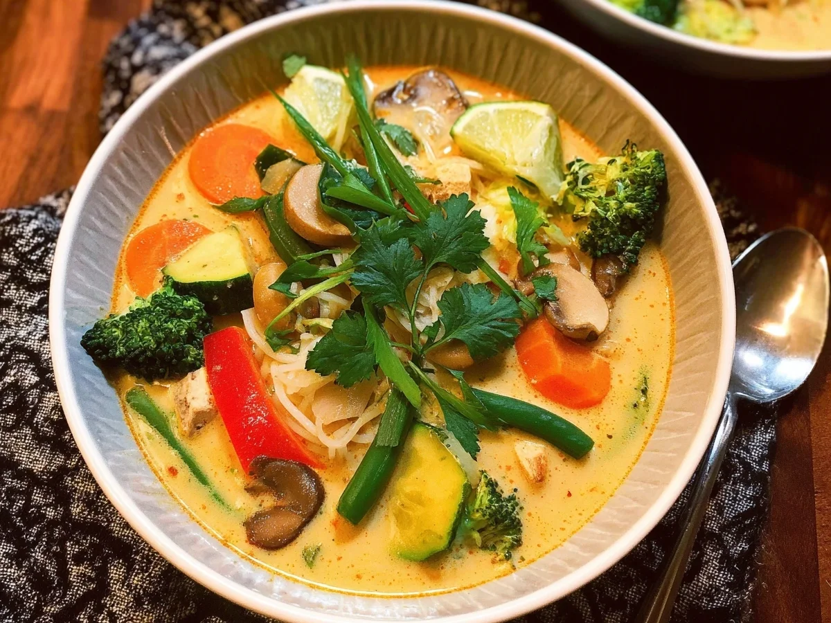 Schnelle Thai-Kokos-Suppe mit Gemüse - Bild 2