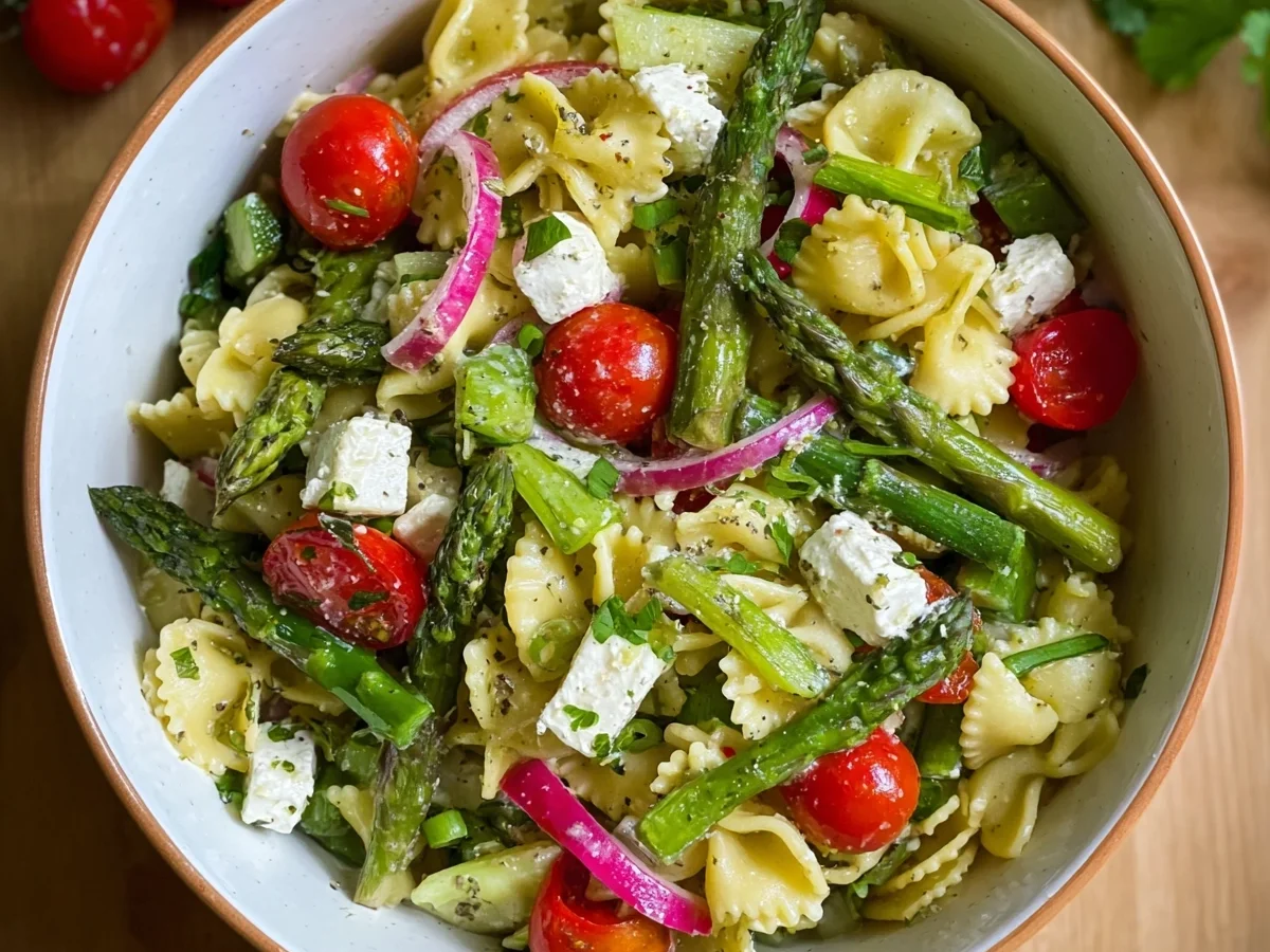 Schneller Nudelsalat mit grünem Spargel - Bild 2