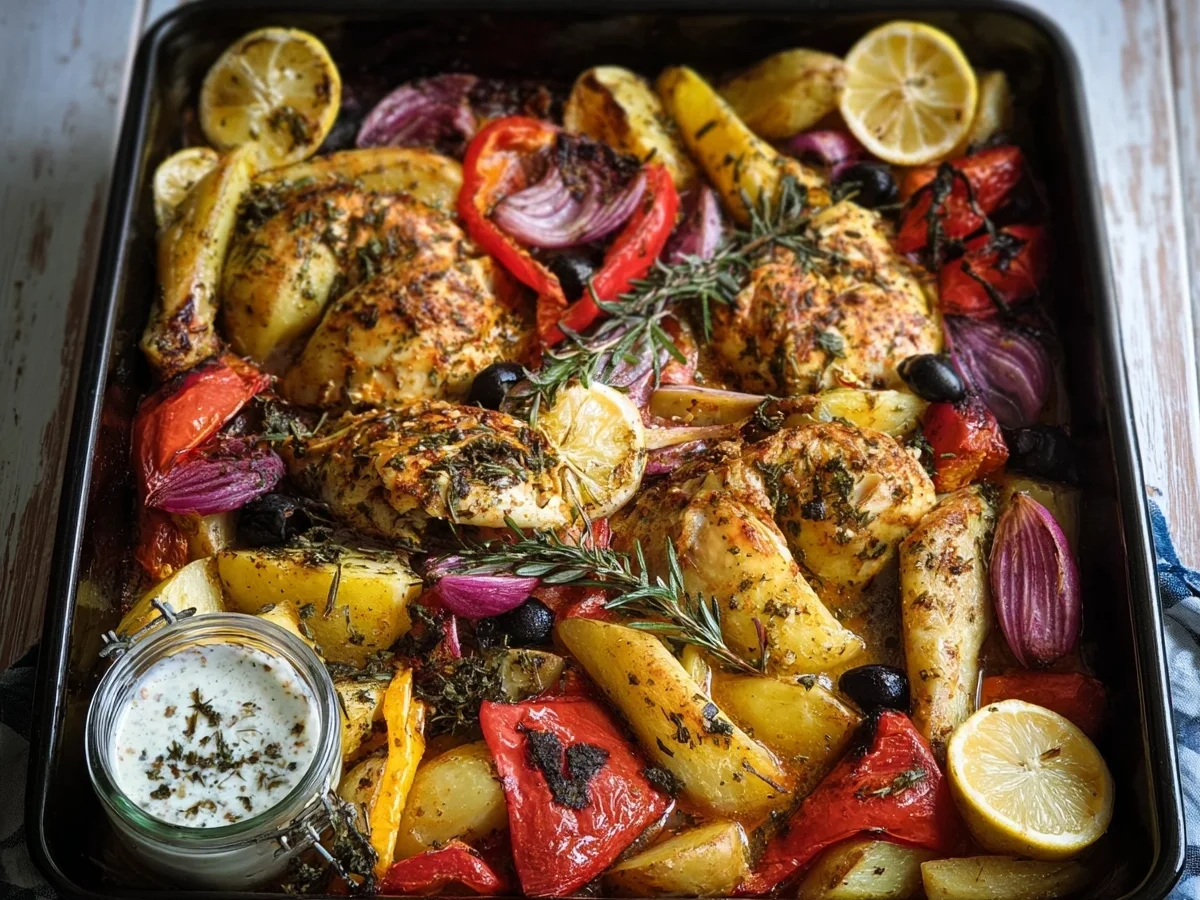 Schnelles Griechisches Huhn vom Blech Rezept - Bild 2