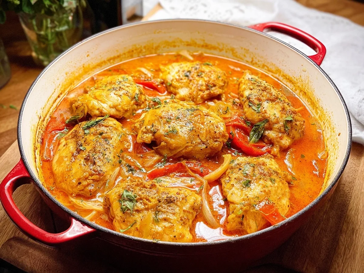Schnelles Paprika-Sahne-Hähnchen in unter 30 Minuten - Bild 1