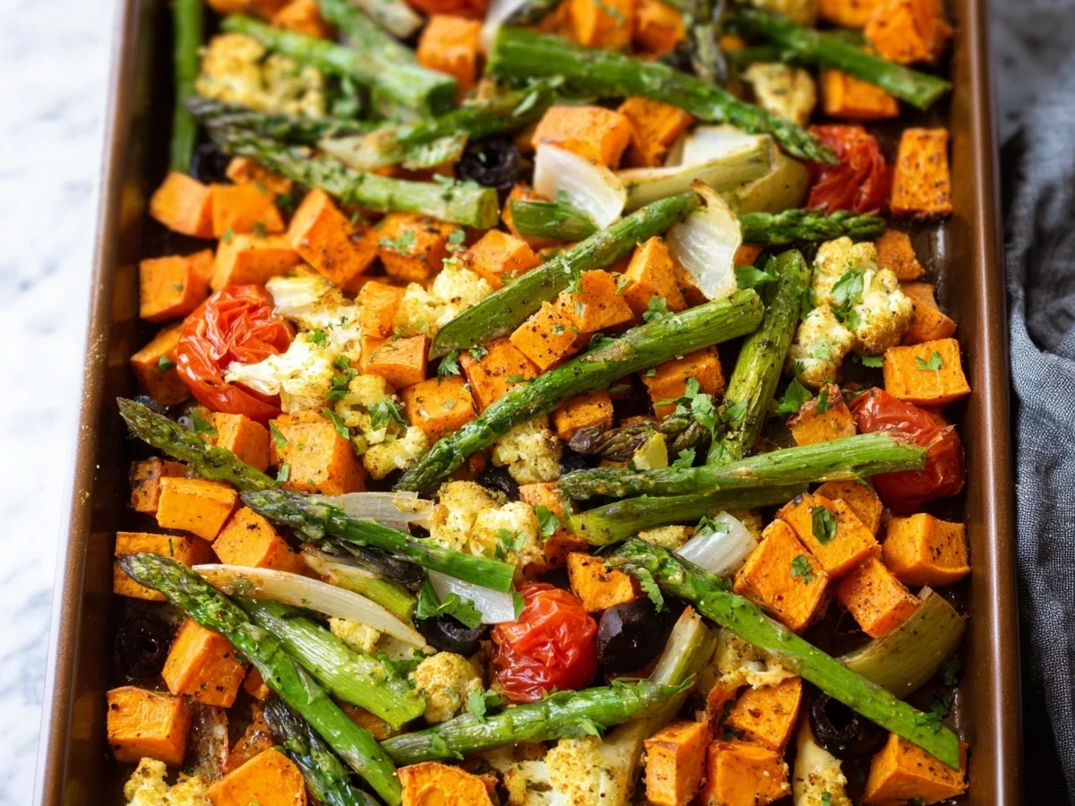 Süßkartoffel & Spargel Ofengericht: Schnell & Vegetarisch - Bild 1