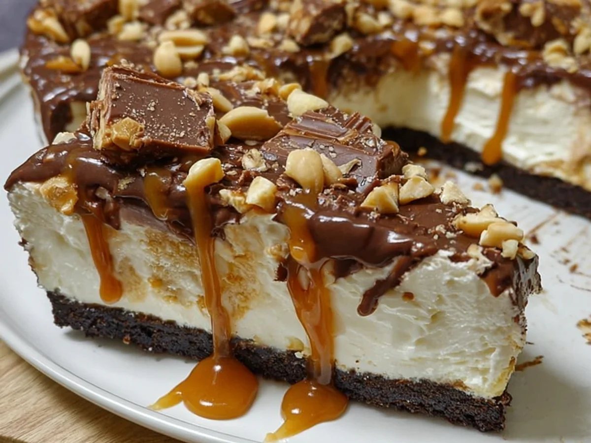 Snickers Cheesecake: No-Bake Rezept mit Karamell & Erdnüssen - Bild 2