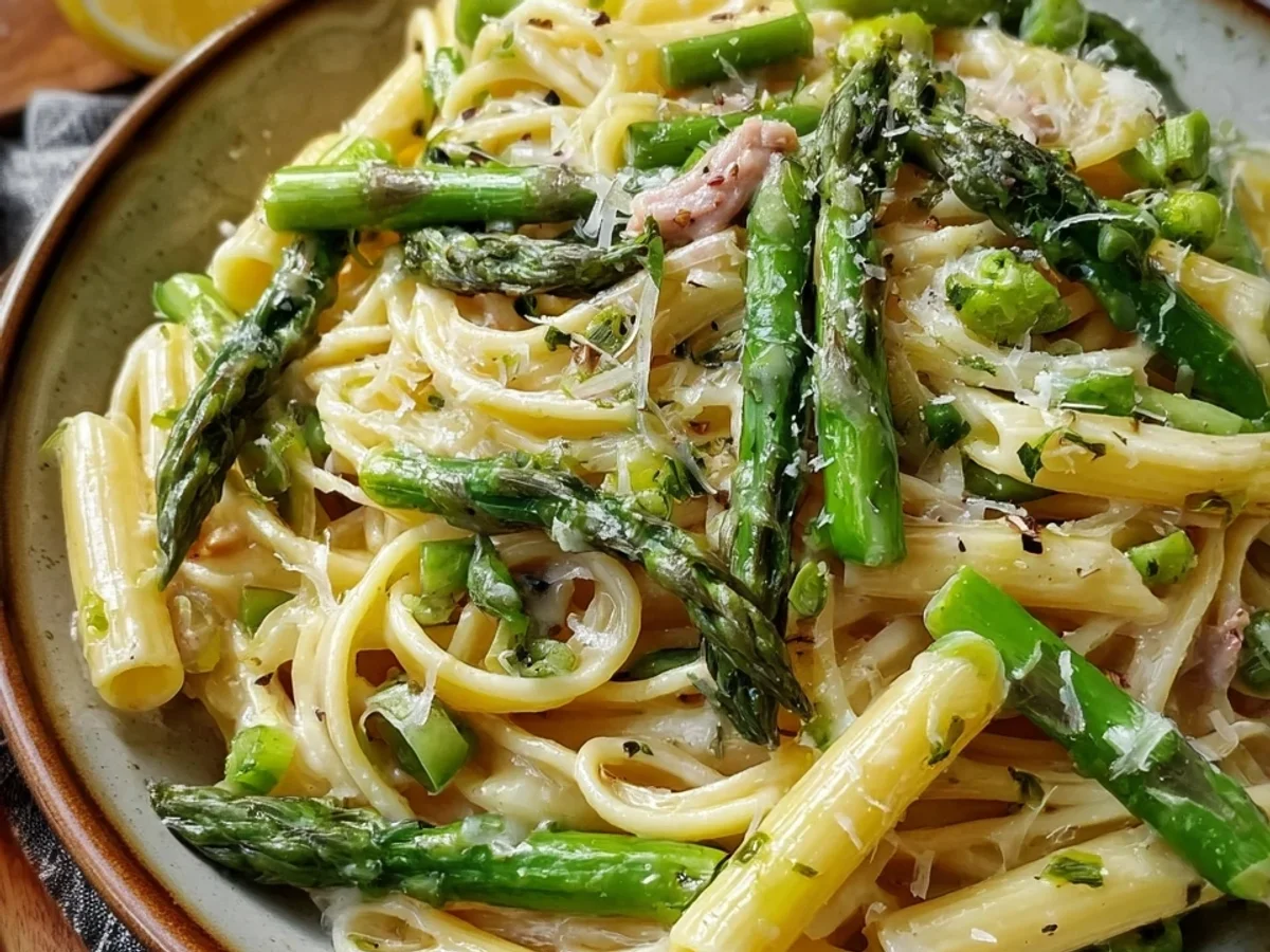 Spargel Pasta: Einfaches Frühlingsrezept mit grünem Spargel - Bild 2