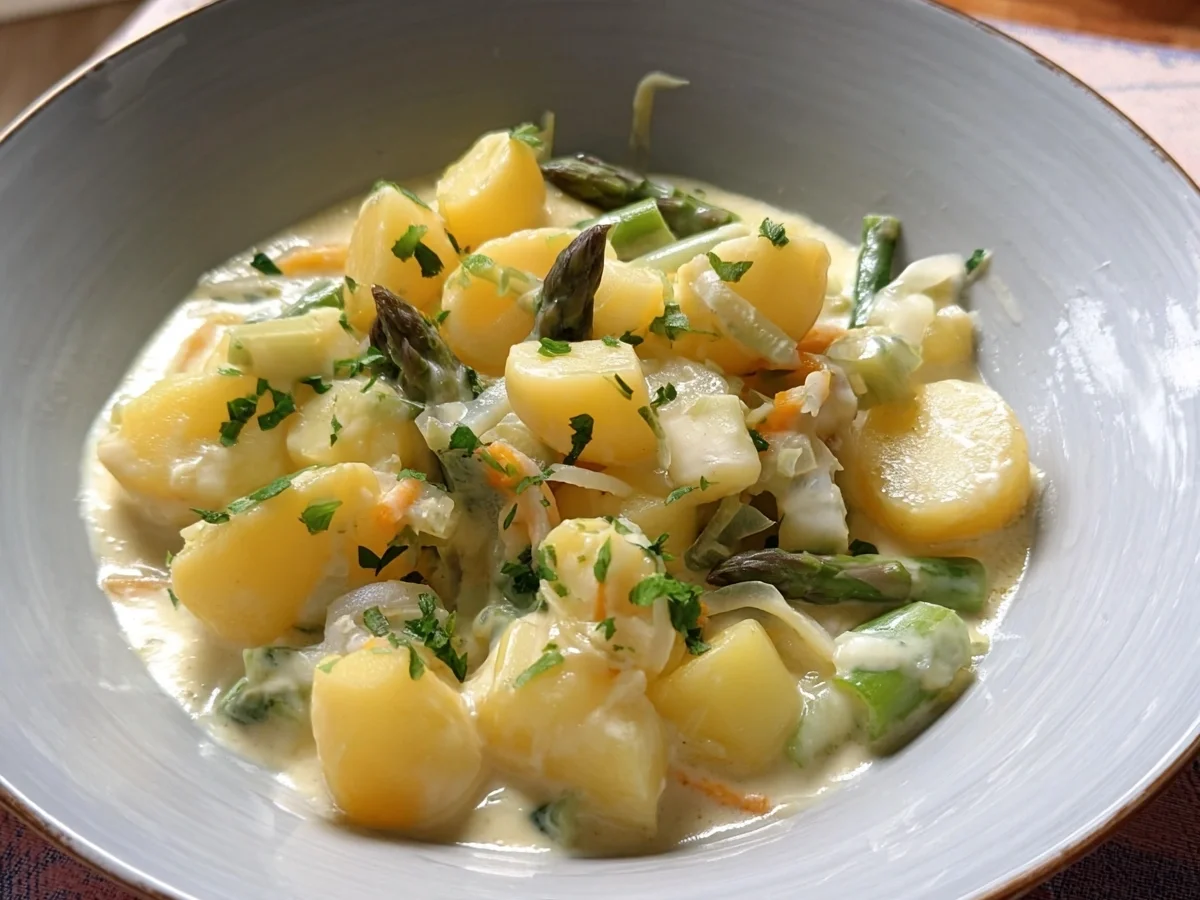 Spargelragout mit Kartoffeln: Leichtes Frühlingsrezept - Bild 2