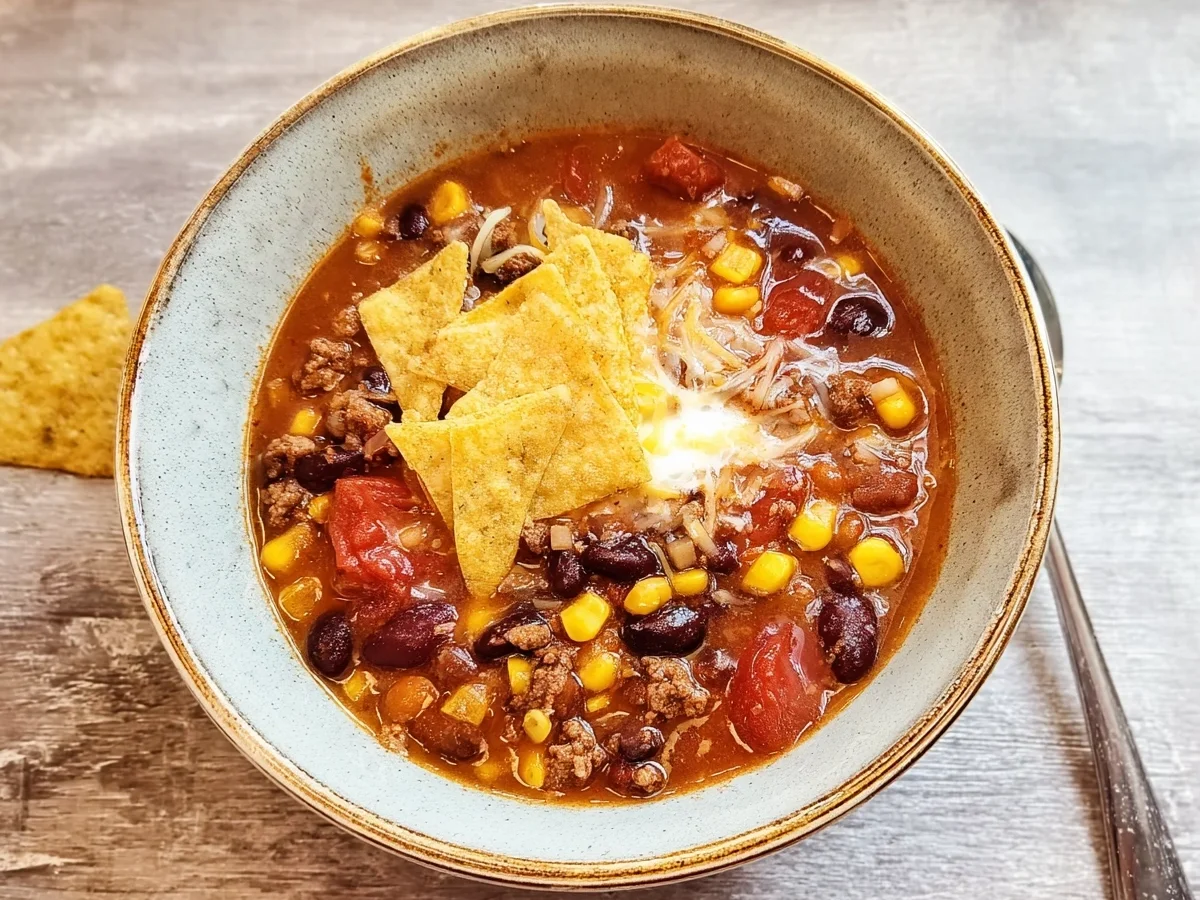 Thermomix Taco Suppe mit Hackfleisch schnell & würzig - Bild 1