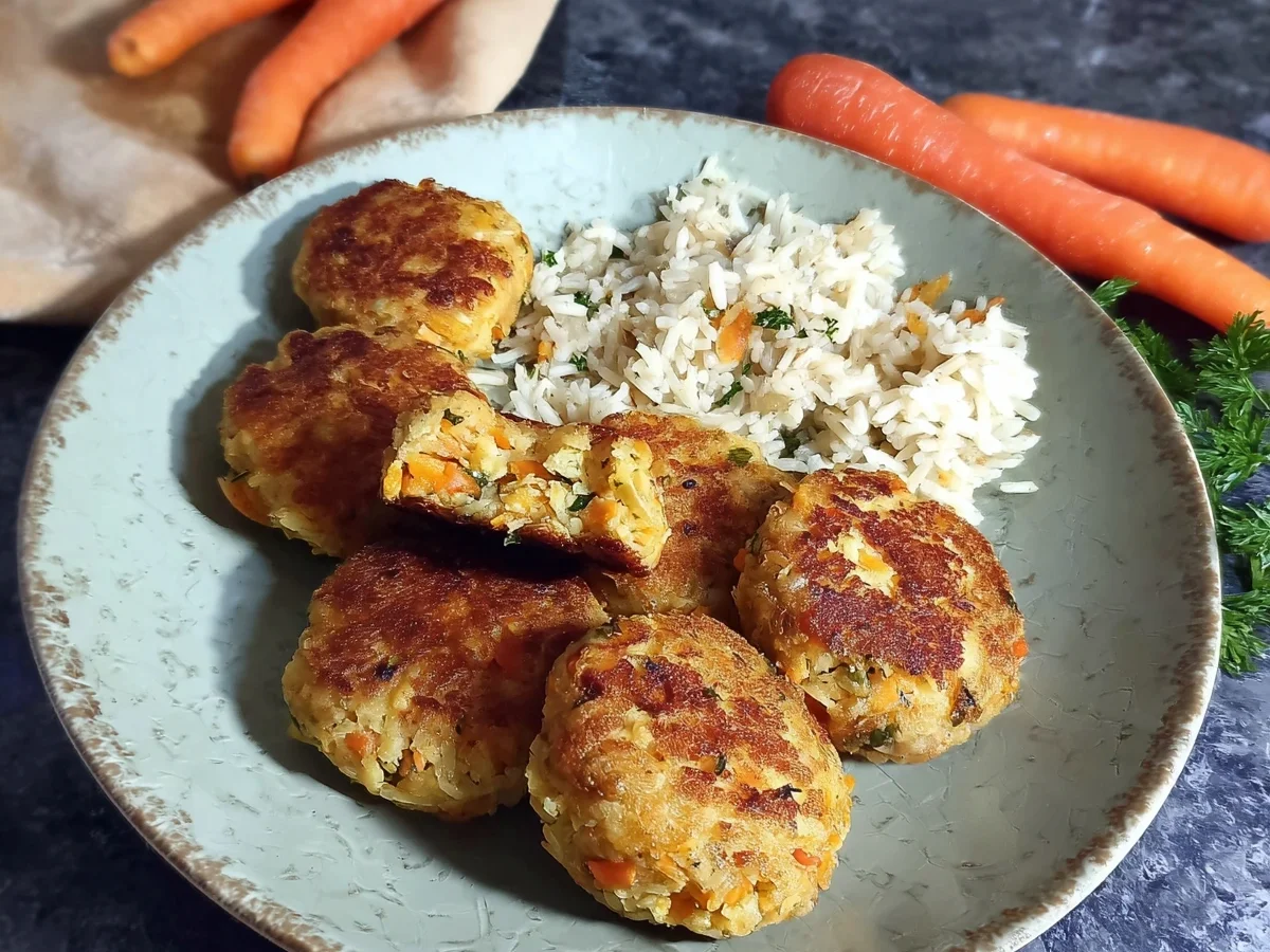 Vegetarische Frikadellen mit Reis & Möhren: Herzhaft & Lecker - Bild 2