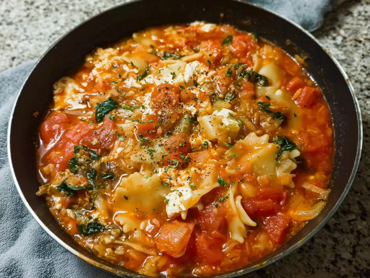 Vegetarische Lasagnesuppe: Schnell & einfach - Bild 1