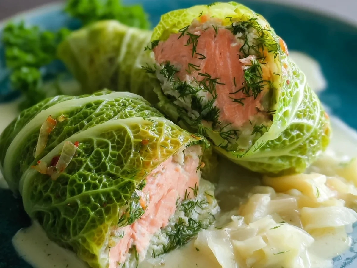 Wirsingrouladen mit Lachs: Raffiniertes Hauptgericht - Bild 2