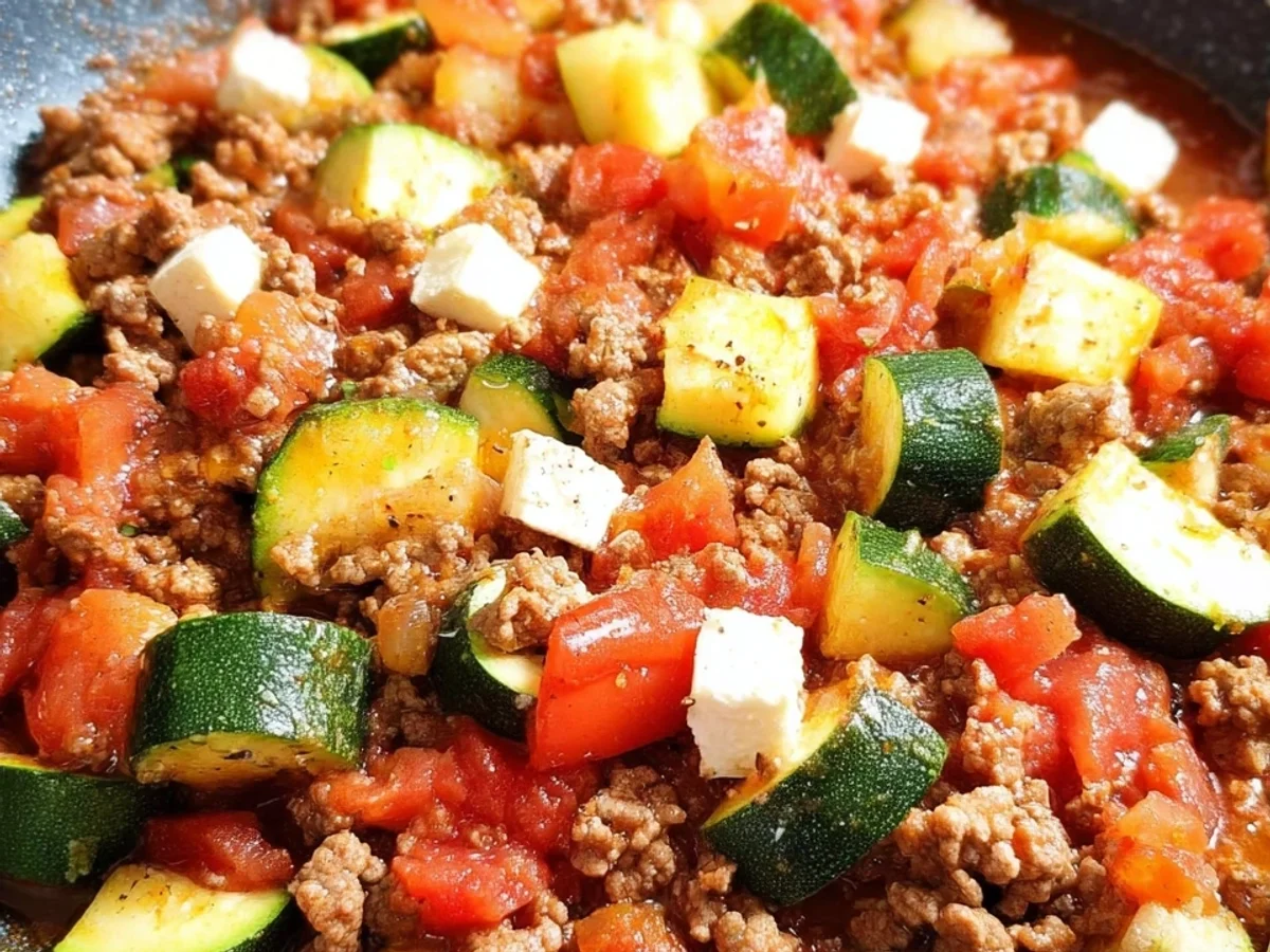 Zucchini Hackfleisch Pfanne: Schnell & Low Carb Rezept - Bild 2