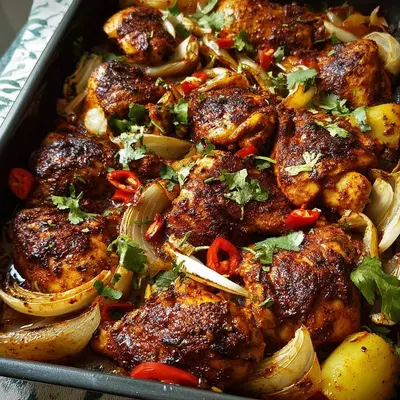 Chili-Huhn aus dem Ofen: Würziges Hähnchengericht