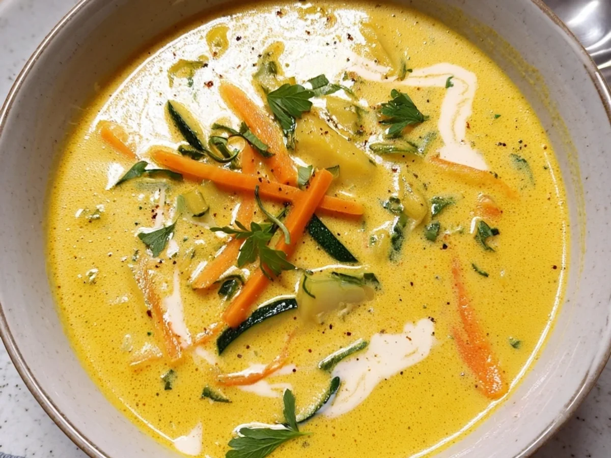 Cremige Kartoffel-Möhren-Suppe: Einfach & schnell - Beitragsbild
