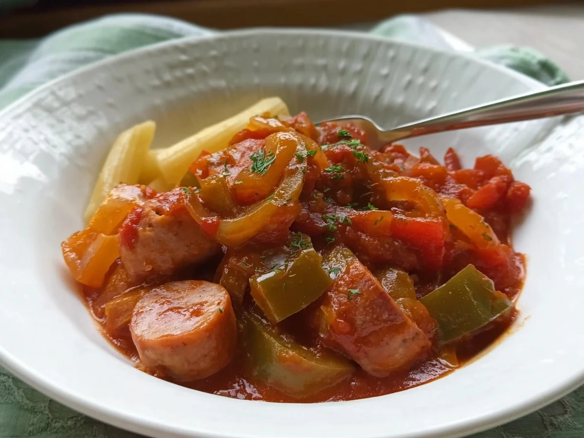 DDR Geflügelwurstgulasch: Schnell & Lecker zubereitet - Beitragsbild