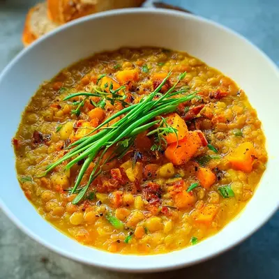 Einfache Schnelle Linsensuppe mit Möhren