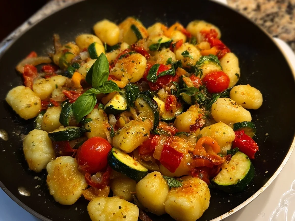 Gnocchi-Gemüsepfanne: Schnell & Vegetarisch - Beitragsbild