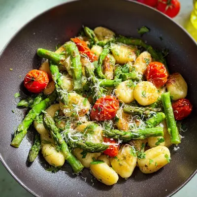 Gnocchi Pfanne mit grünem Spargel: Schnell & Lecker