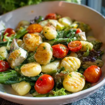 Gnocchi Salat: Schnell, gesund & knusprig-frisch