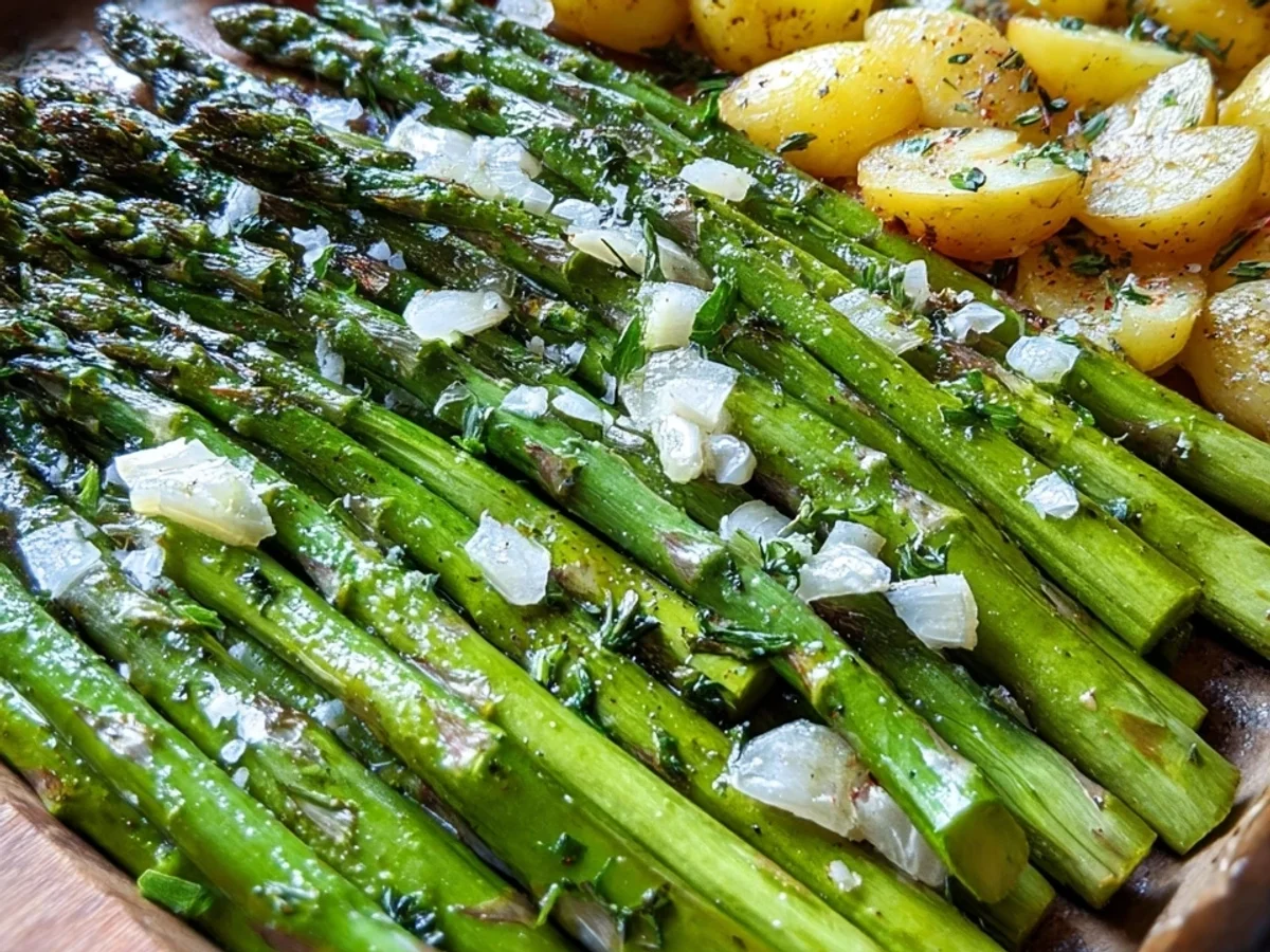 Grüner Spargel aus dem Ofen: Schnell & Lecker zubereitet - Beitragsbild