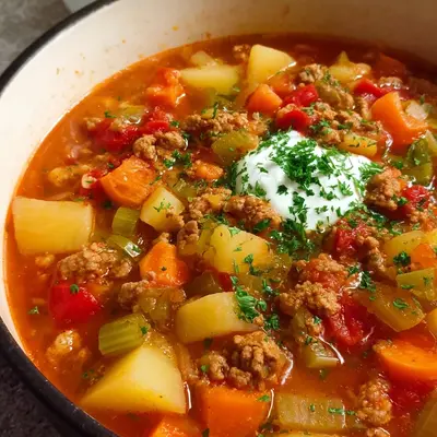 Herzhafter Bauerntopf mit Hackfleisch: Einfaches Rezept