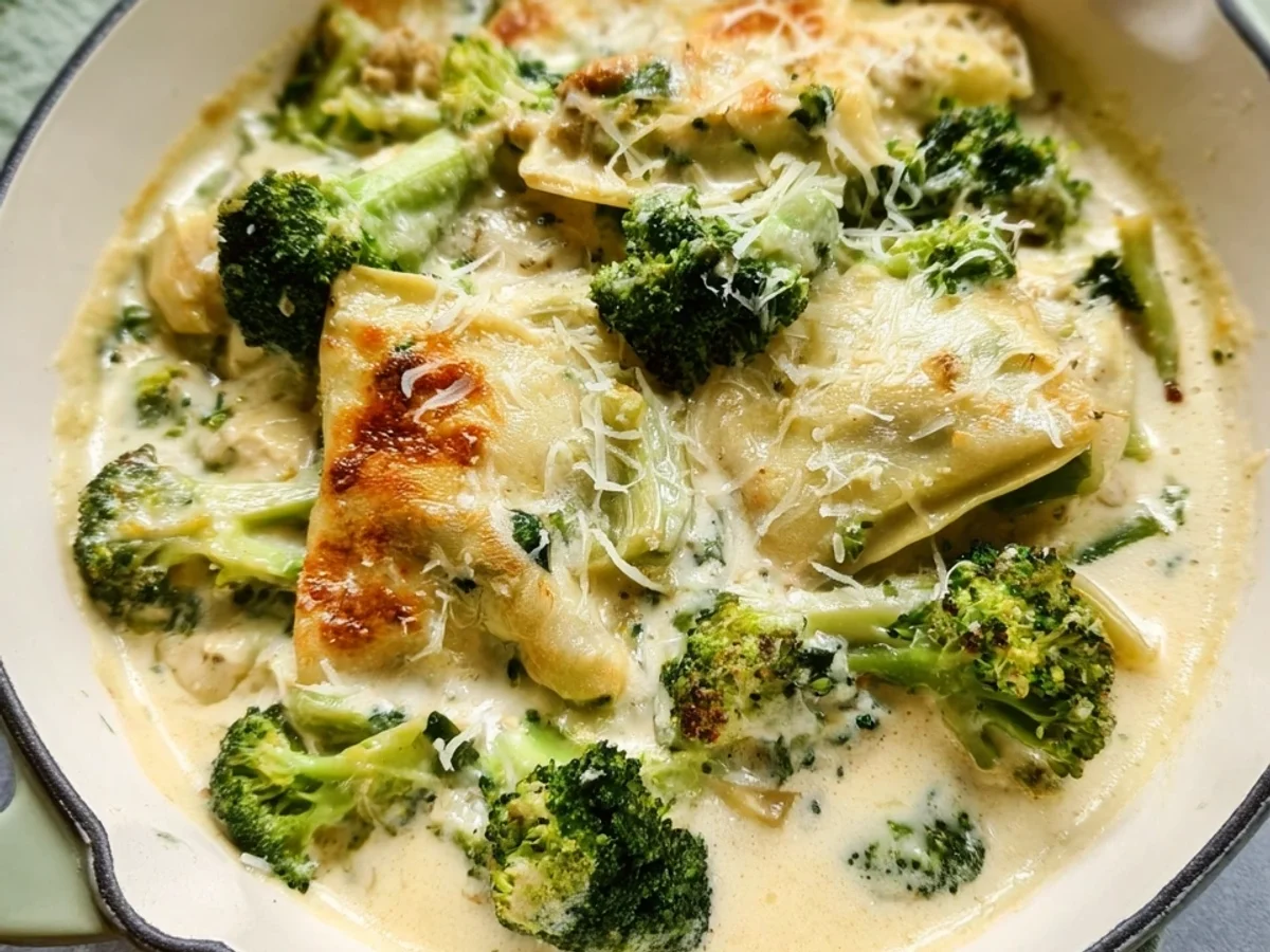Herzhafter Brokkoli Maultaschen Auflauf - Beitragsbild