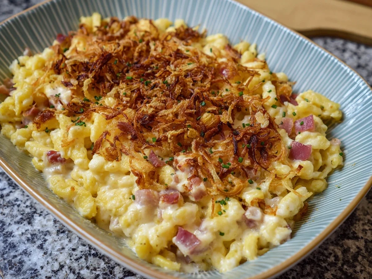 Kalorienarme Käsespätzle: Leichtes Rezept zum Abnehmen - Beitragsbild