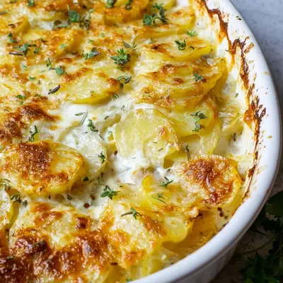 Kalorienarmes Kartoffelgratin: Leicht & Cremig