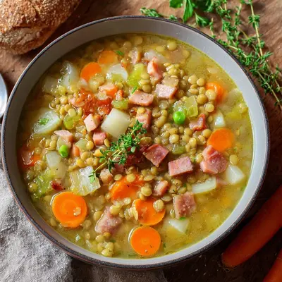 Klassische Erbsensuppe wie bei Oma: Herzhaft & Cremig