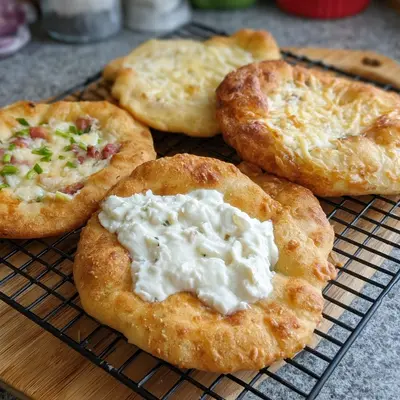 Langos aus der Heißluftfritteuse: Einfach & Fettarm