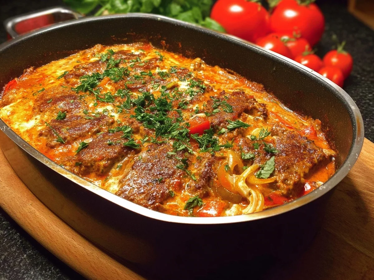 Low Carb Gyros in cremiger Sauce: Deftig & lecker - Beitragsbild