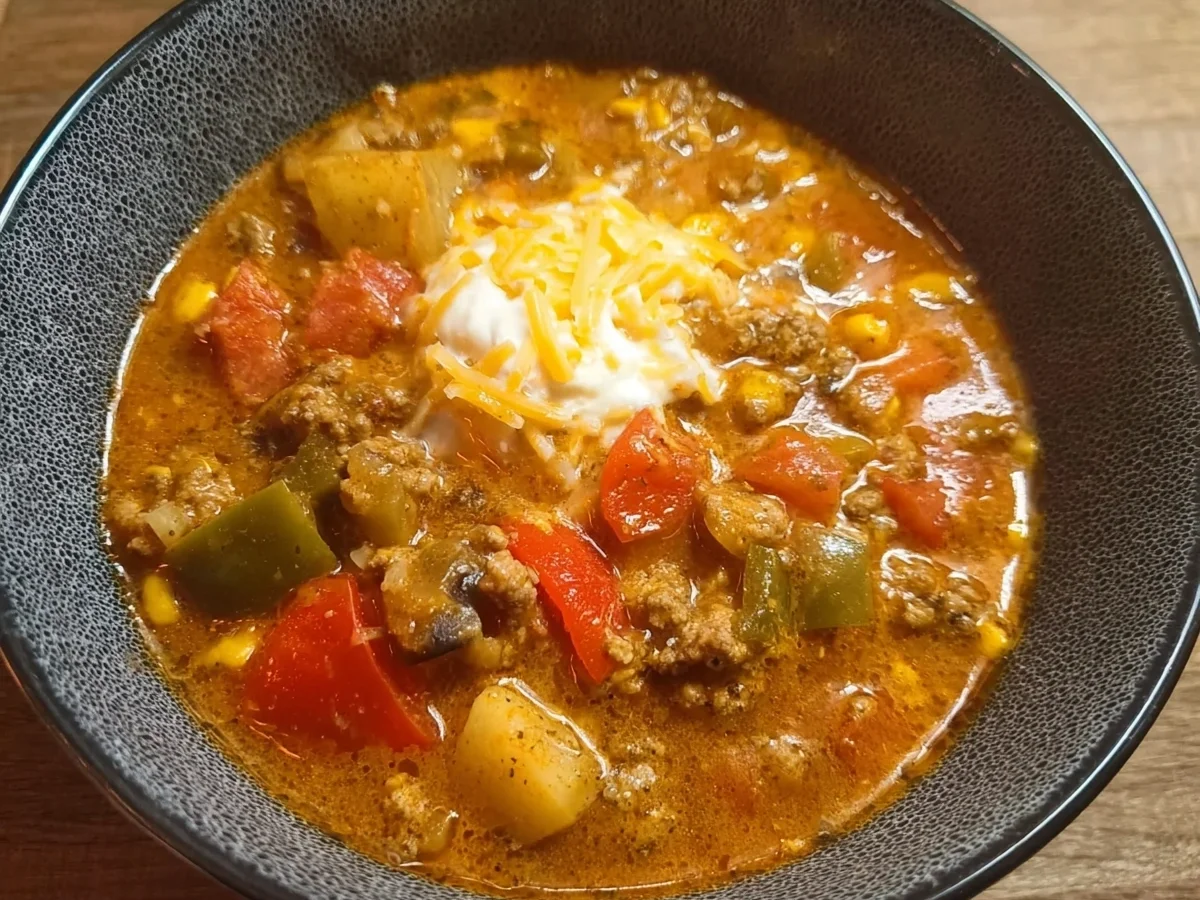 Low Carb Pizzasuppe: Schnell & Einfach im Monsieur Cuisine - Beitragsbild