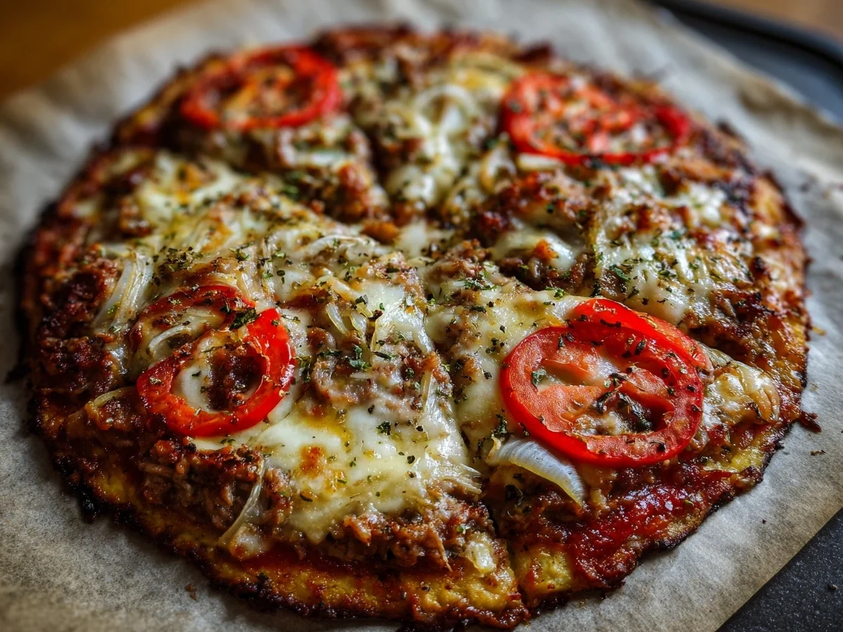 Low-Carb Thunfischpizza: Schnell, lecker & gesund - Beitragsbild