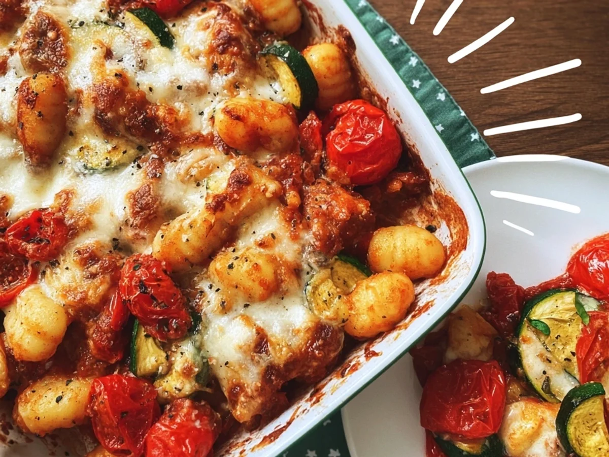 Mediterraner Gnocchi Auflauf: Schnell & Lecker - Beitragsbild