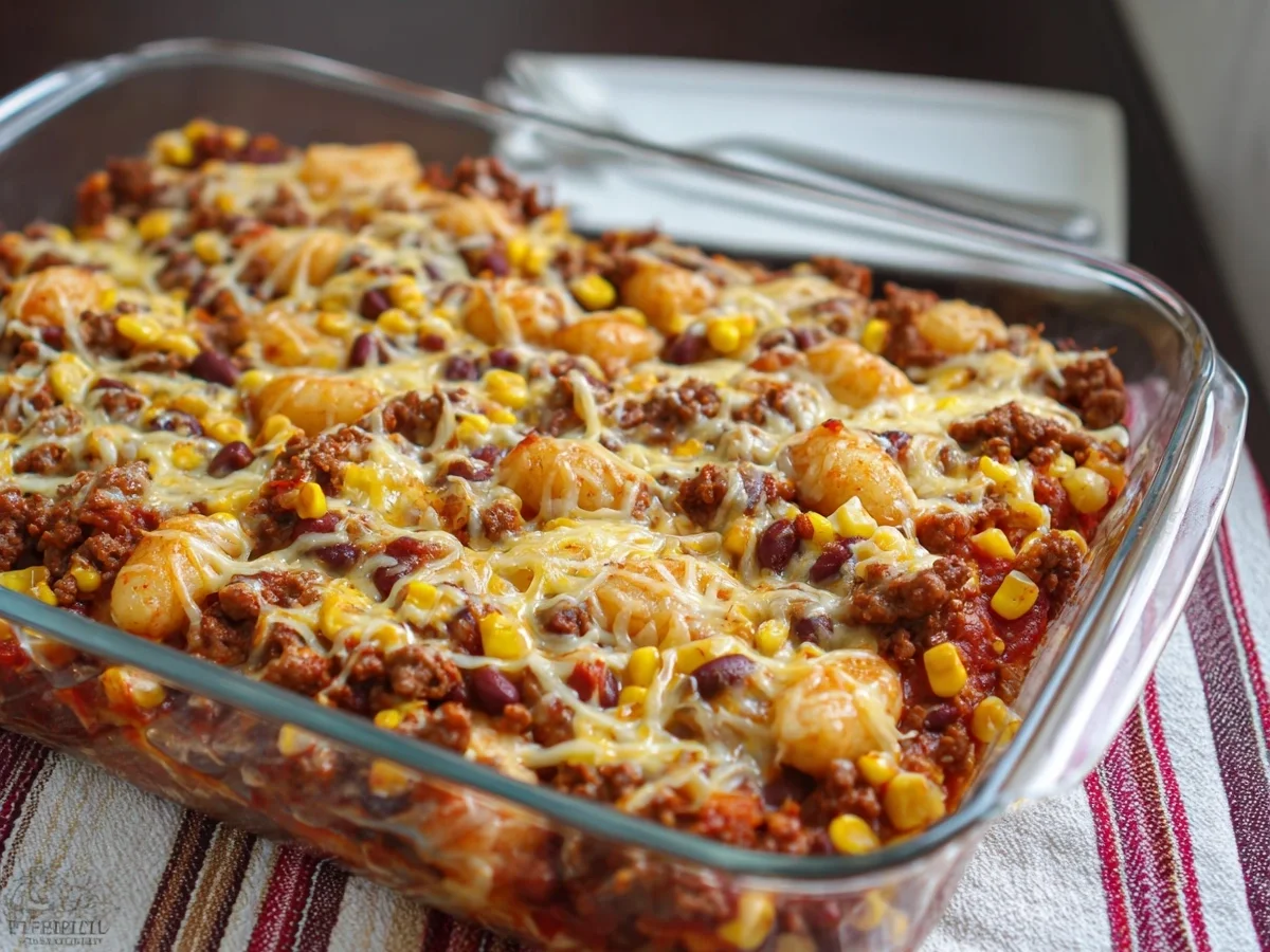 Mexikanischer Gnocchi Hack-Auflauf: Schnell & Herzhaft - Beitragsbild