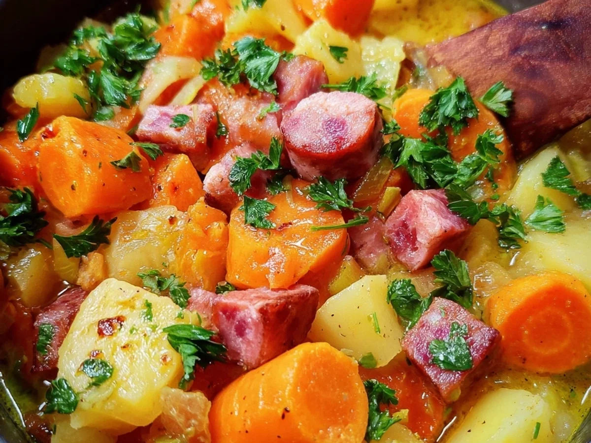 Möhreneintopf wie bei Oma: Einfaches & herzhaftes Rezept - Beitragsbild