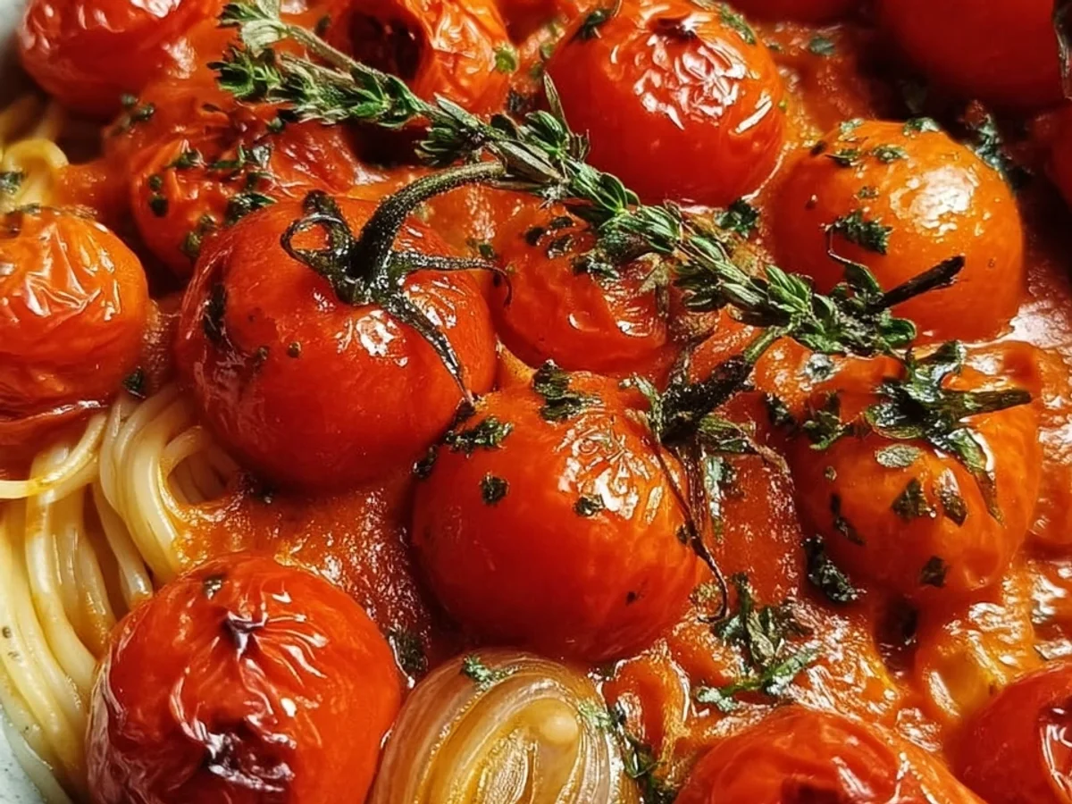Ofen-Tomatensoße: Frisch, Herzhaft, Hausgemacht - Beitragsbild