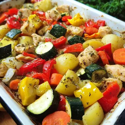 Ofengemüse mit Hähnchen: Einfach & Gesund genießen