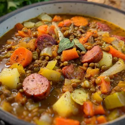 Omas Linsensuppe: Herzhaftes deutsches Familienrezept