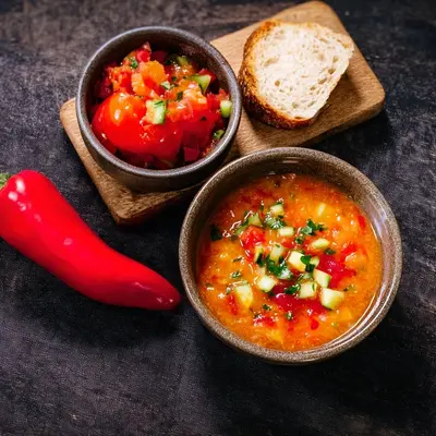 Originale Gazpacho: Erfrischende andalusische Suppe