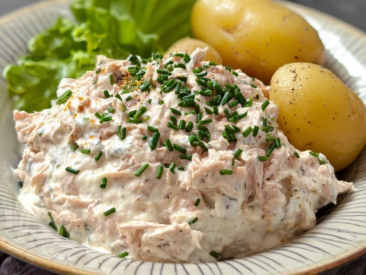 Pellkartoffeln mit cremigem Thunfischquark - Beitragsbild