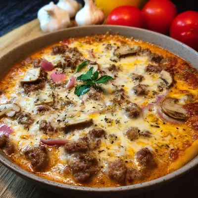 Pizzasuppe mit Hackfleisch: Schnell & einfach zubereitet