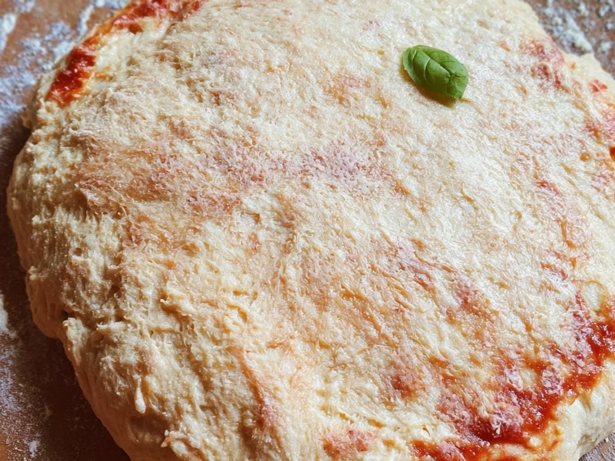 Protein Pizzateig: 3 Zutaten & Kalorienarm - Beitragsbild